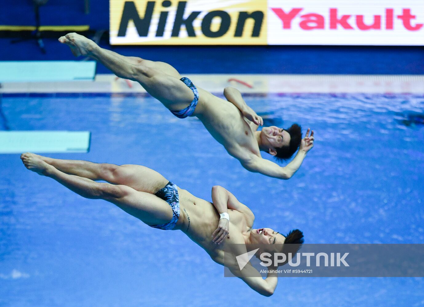 South Korea Aquatics Worlds Springboard Synchro Men