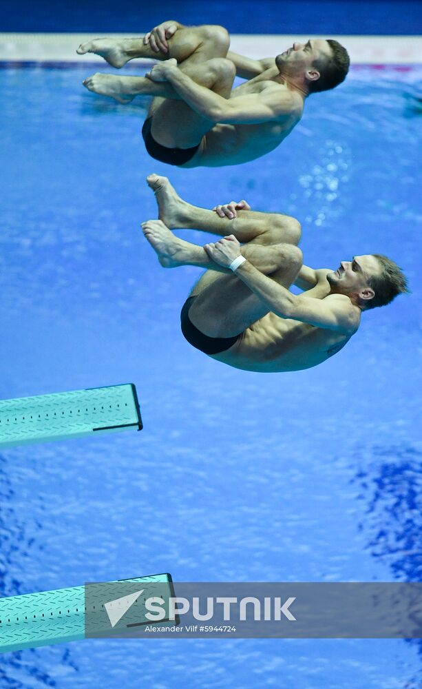 South Korea Aquatics Worlds Springboard Synchro Men