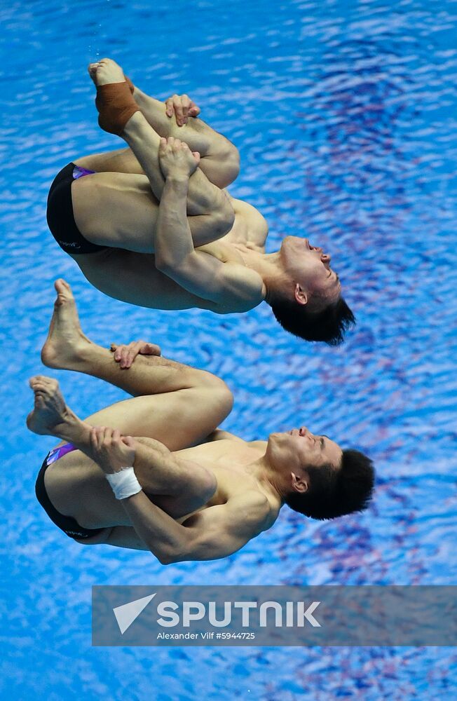 South Korea Aquatics Worlds Springboard Synchro Men