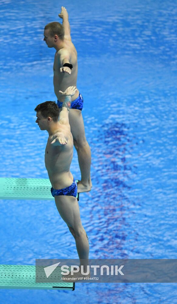 South Korea Aquatics Worlds Springboard Synchro Men