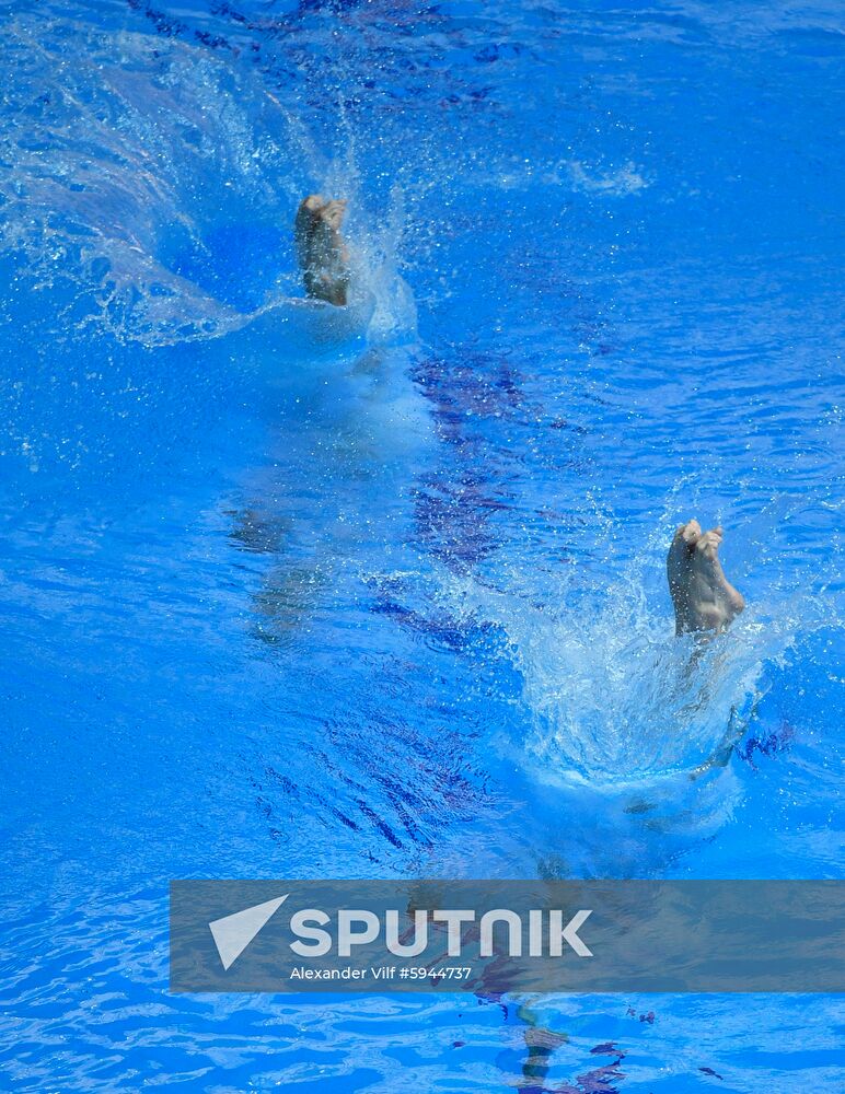 South Korea Aquatics Worlds Springboard Synchro Men