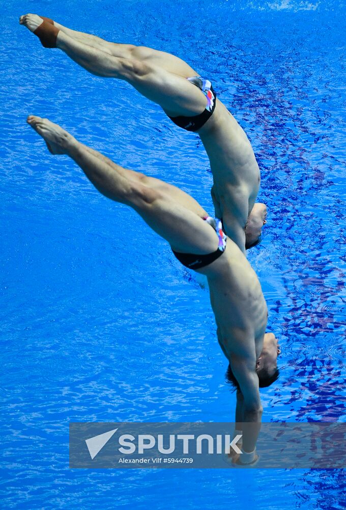 South Korea Aquatics Worlds Springboard Synchro Men