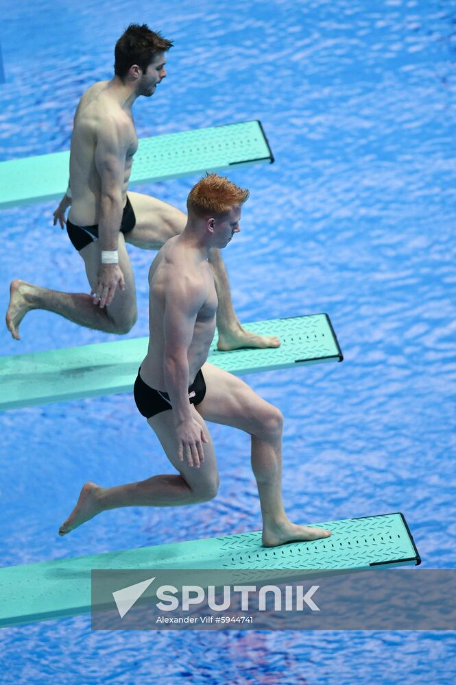 South Korea Aquatics Worlds Springboard Synchro Men