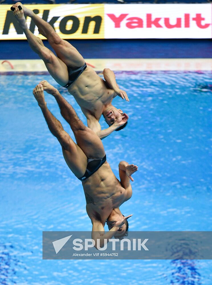 South Korea Aquatics Worlds Springboard Synchro Men