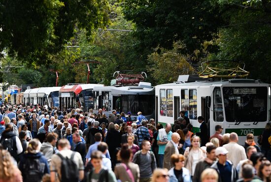 Russia Trams Parade