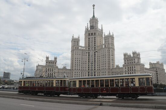 Russia Trams Parade