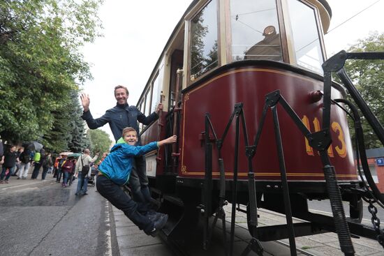 Russia Trams Parade