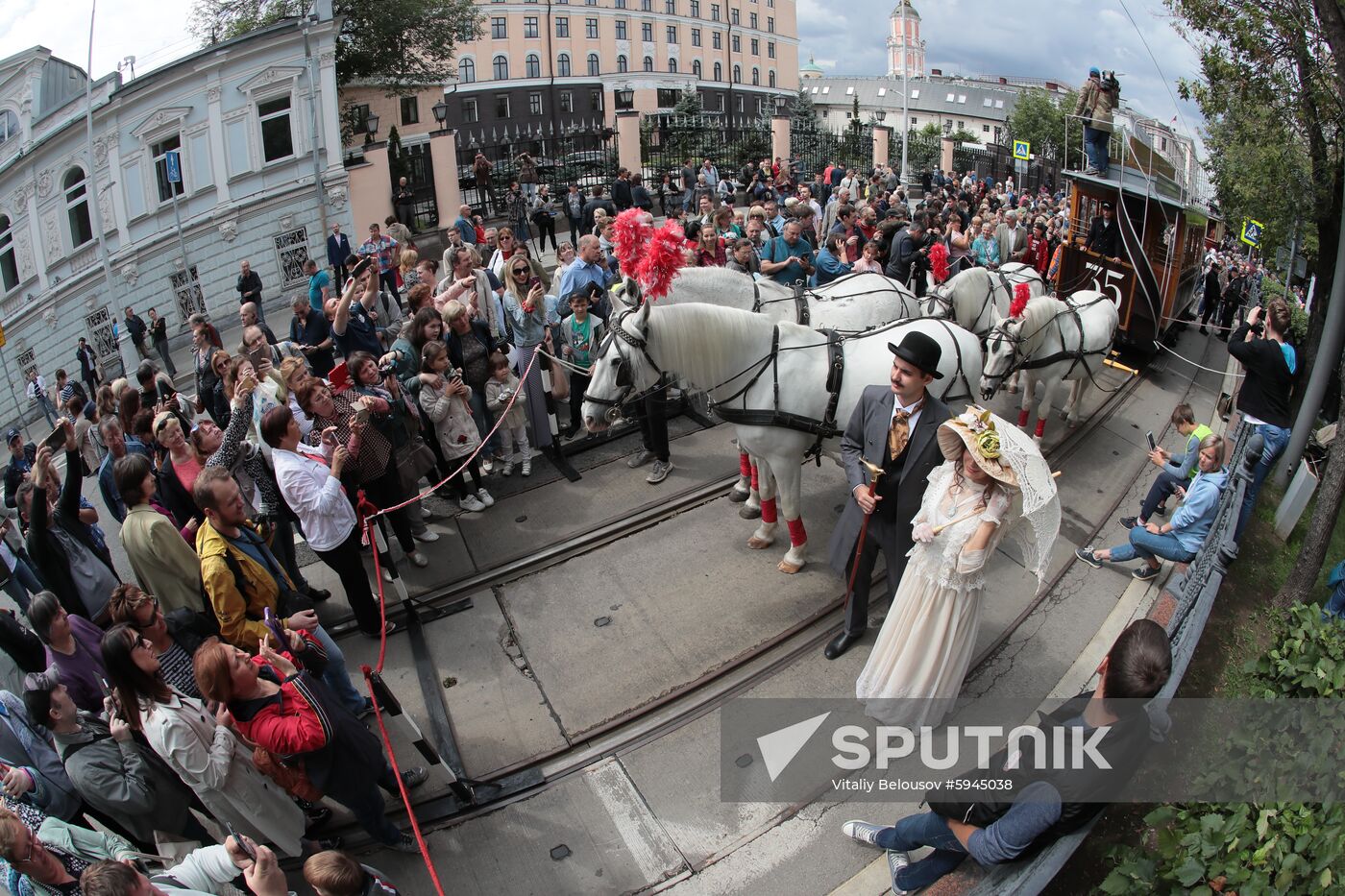 Russia Trams Parade