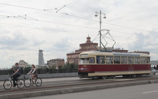 Russia Trams Parade