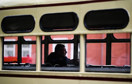 Russia Trams Parade