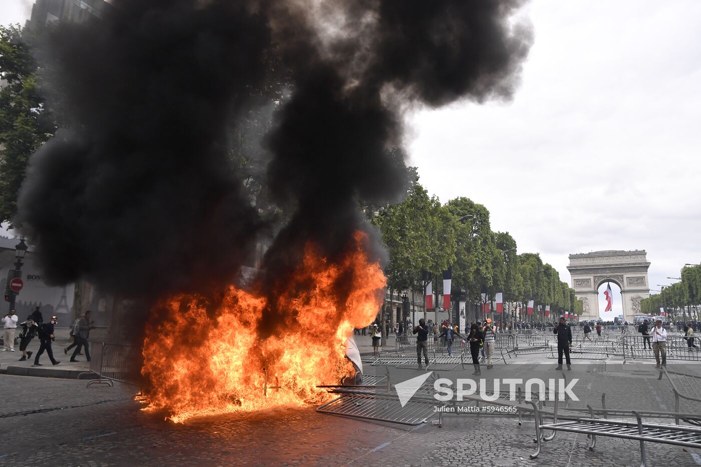 France Bastille Day Protests