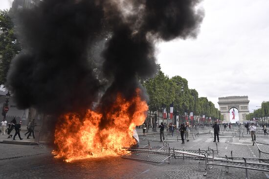 France Bastille Day Protests