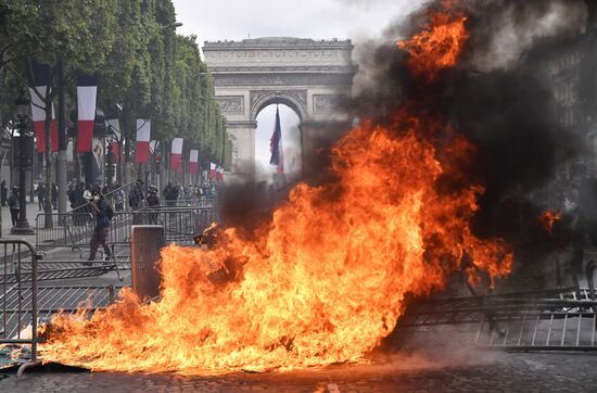 France Bastille Day Protests