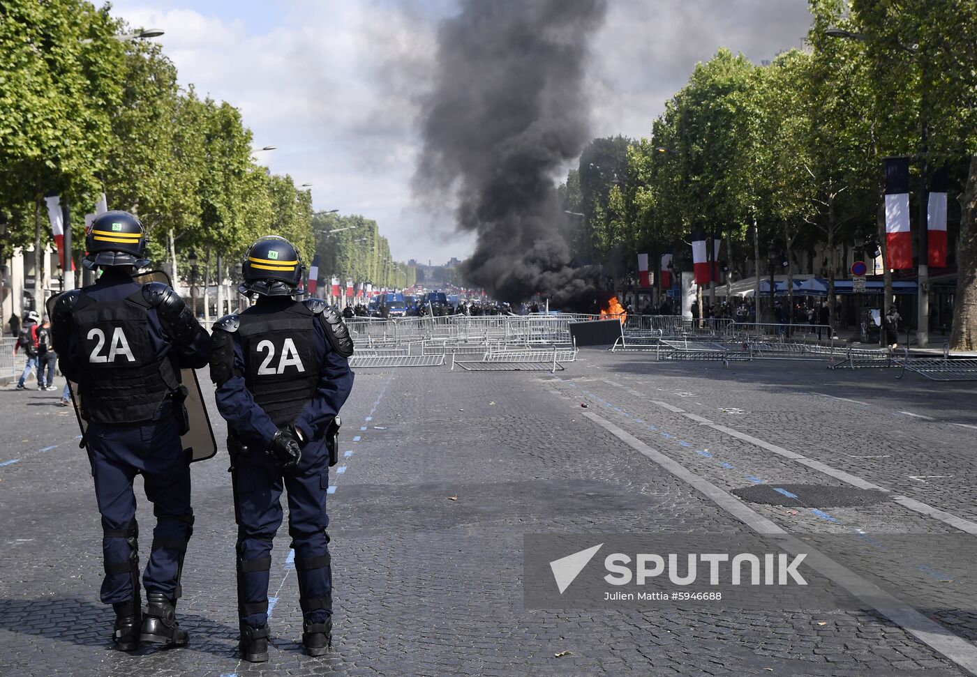 France Bastille Day Protests