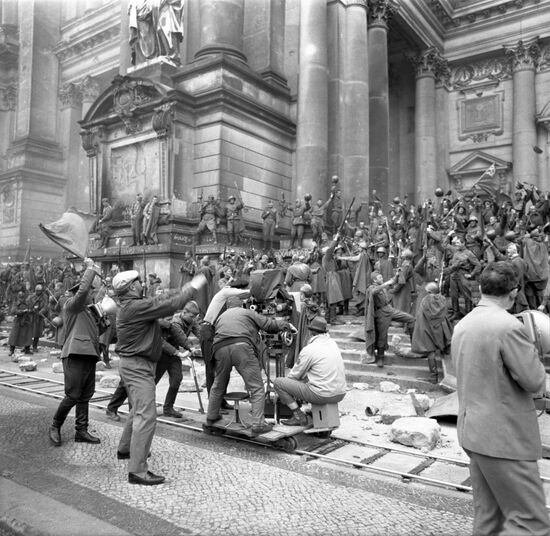 Filming movie Final Attack, part of epic Liberation
