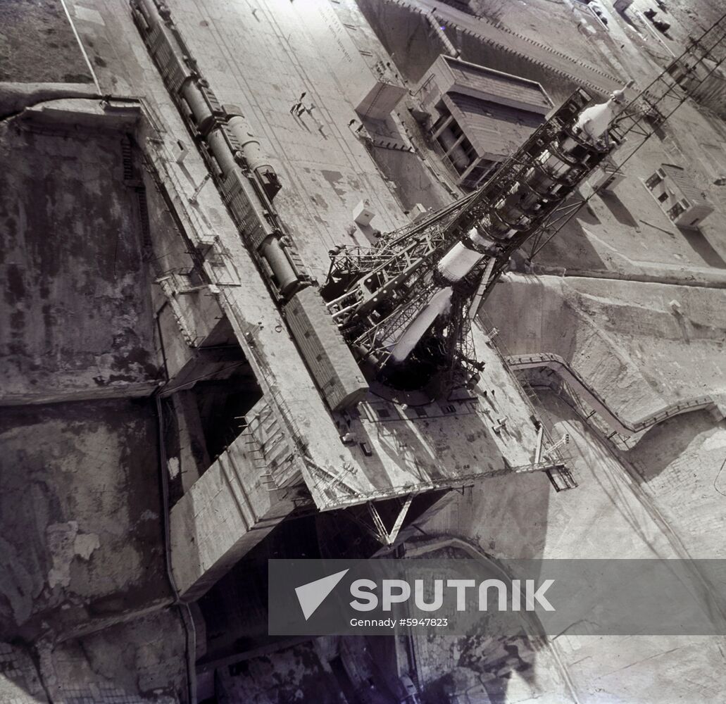 Launch pad of Baikonur Space Center