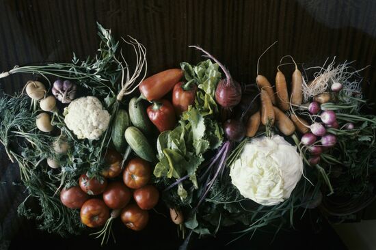Still life with vegetables