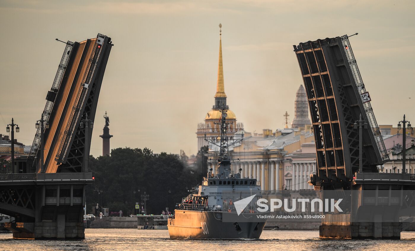 Russia Navy Day Parade Rehearsal