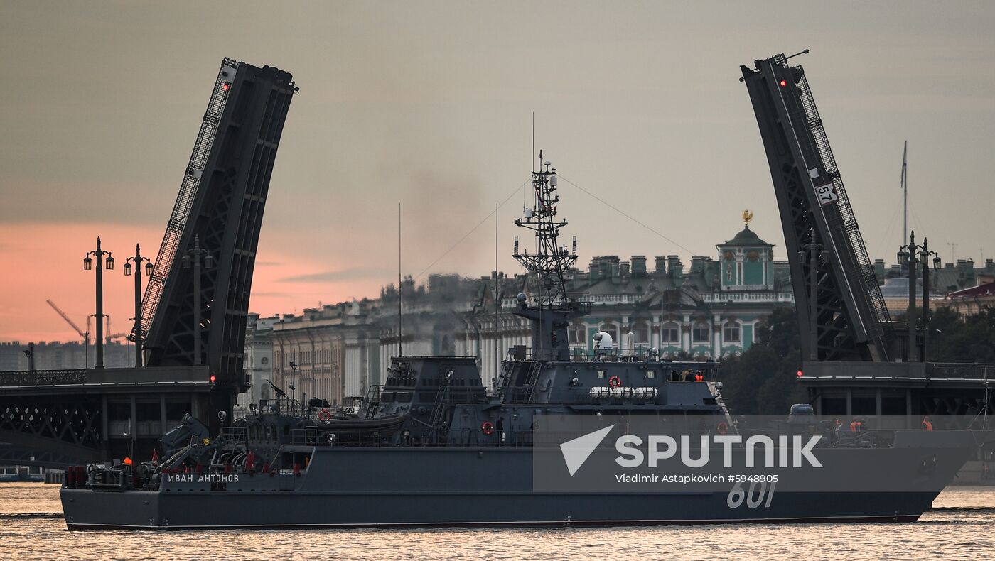Russia Navy Day Parade Rehearsal