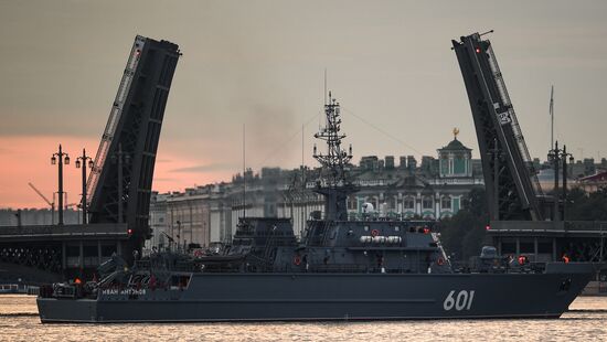 Russia Navy Day Parade Rehearsal