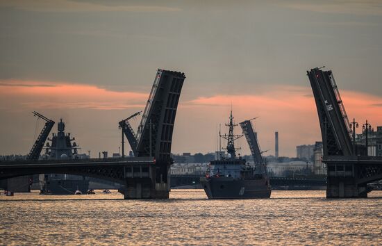 Russia Navy Day Parade Rehearsal