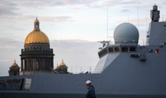 Russia Navy Day Parade Rehearsal
