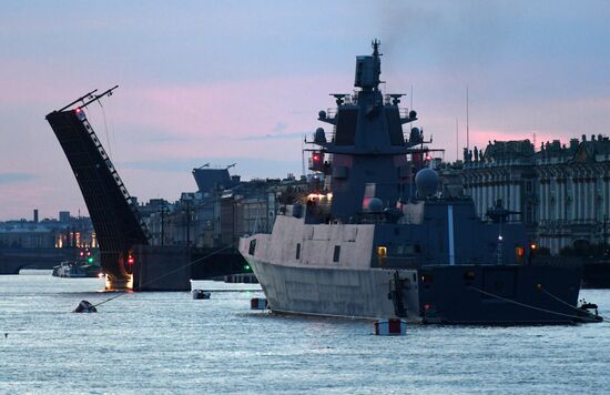 Russia Navy Day Parade Rehearsal