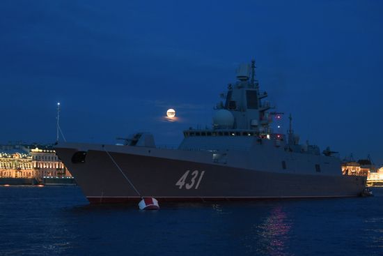 Russia Navy Day Parade Rehearsal