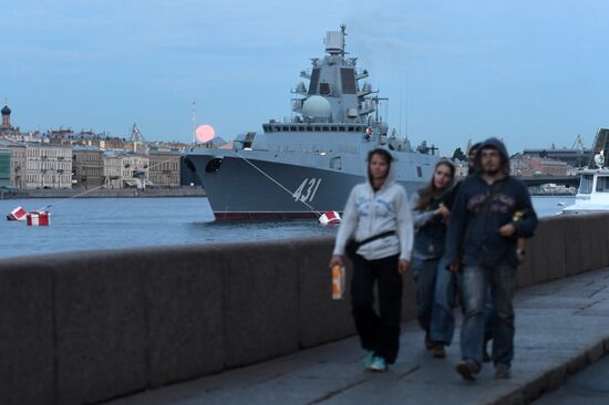 Russia Navy Day Parade Rehearsal