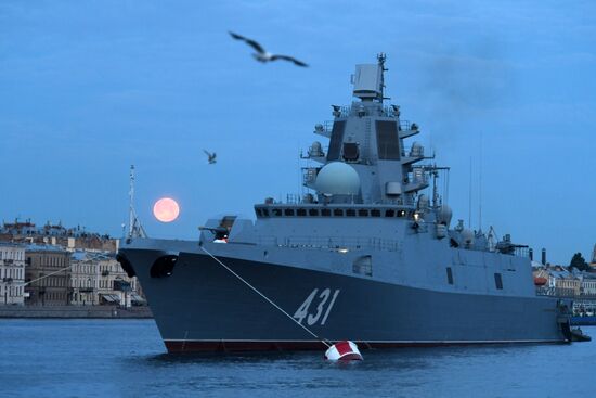 Russia Navy Day Parade Rehearsal