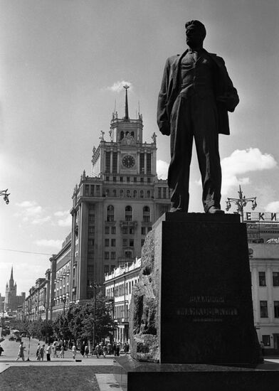 Monument to Soviet poet Vladimir Mayakovsky