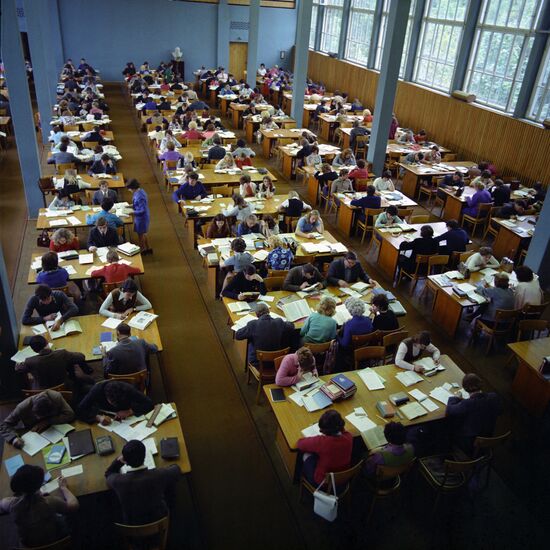 Lenin State Library in Belarusian SSR