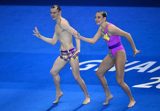 South Korea Aquatics Worlds Mixed Duet Free