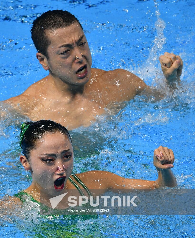 South Korea Aquatics Worlds Mixed Duet Free