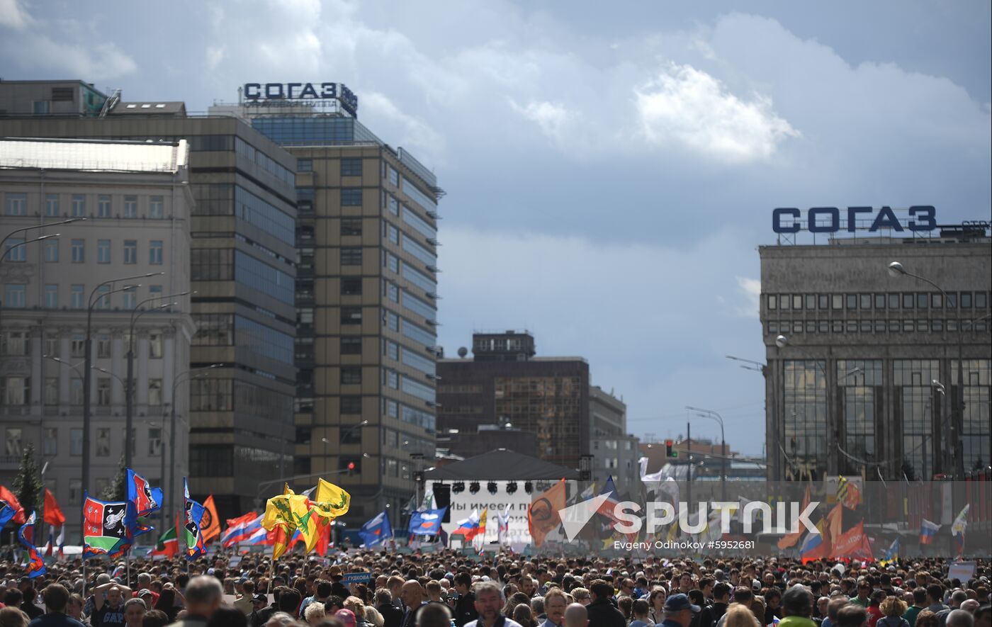Russia Moscow Parliament Elections Protests