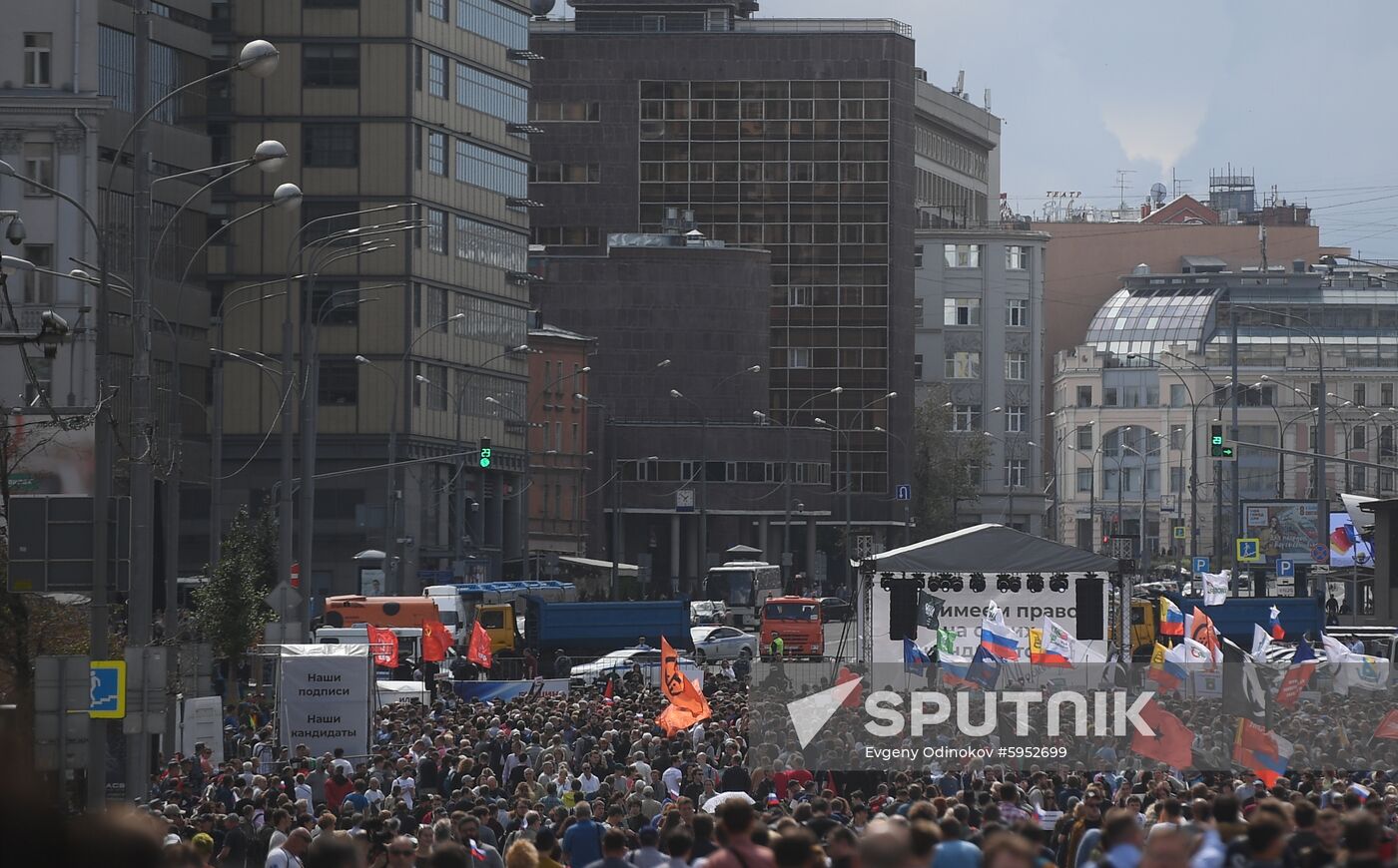 Russia Moscow Parliament Elections Protests