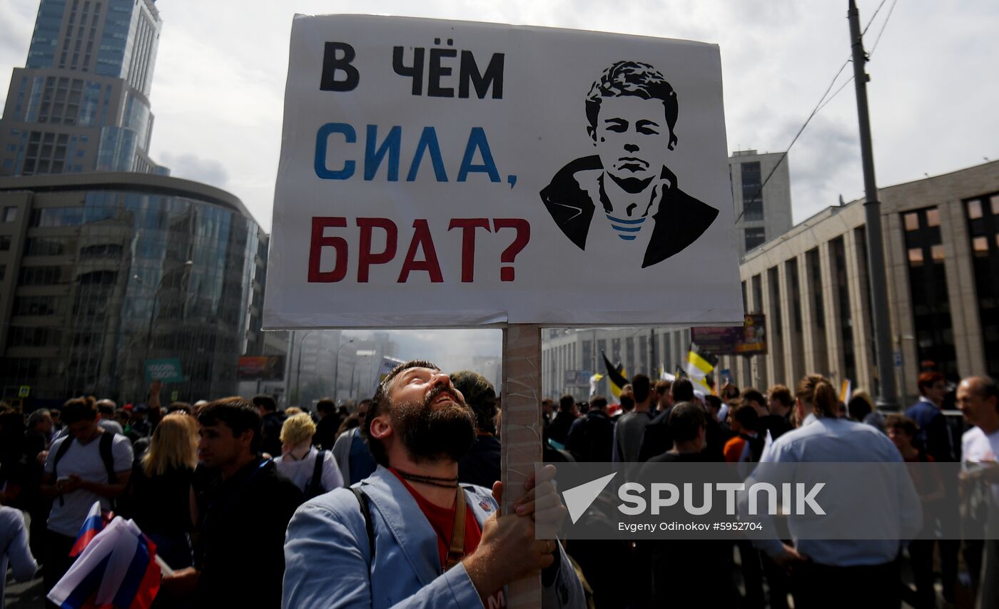 Russia Moscow Parliament Elections Protests