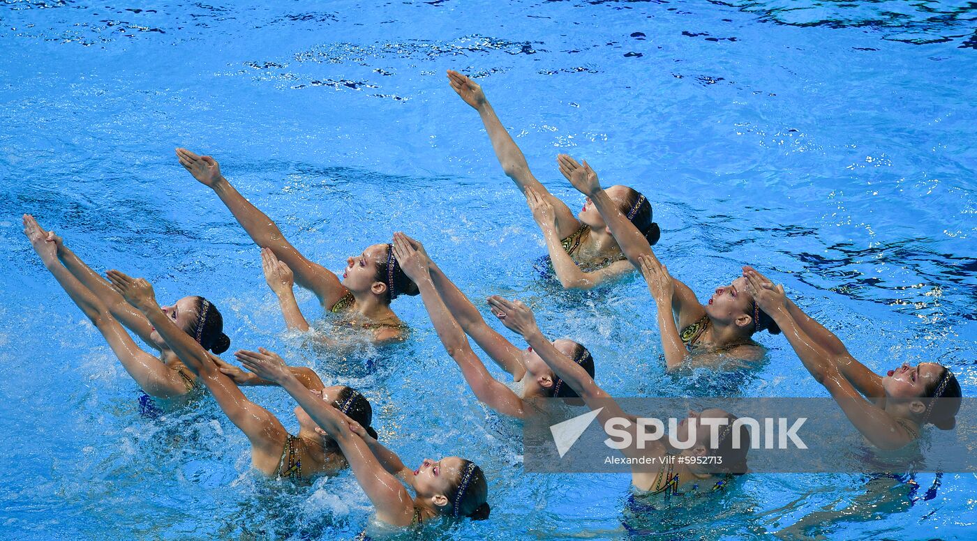 South Korea Aquatics Worlds Free Combination