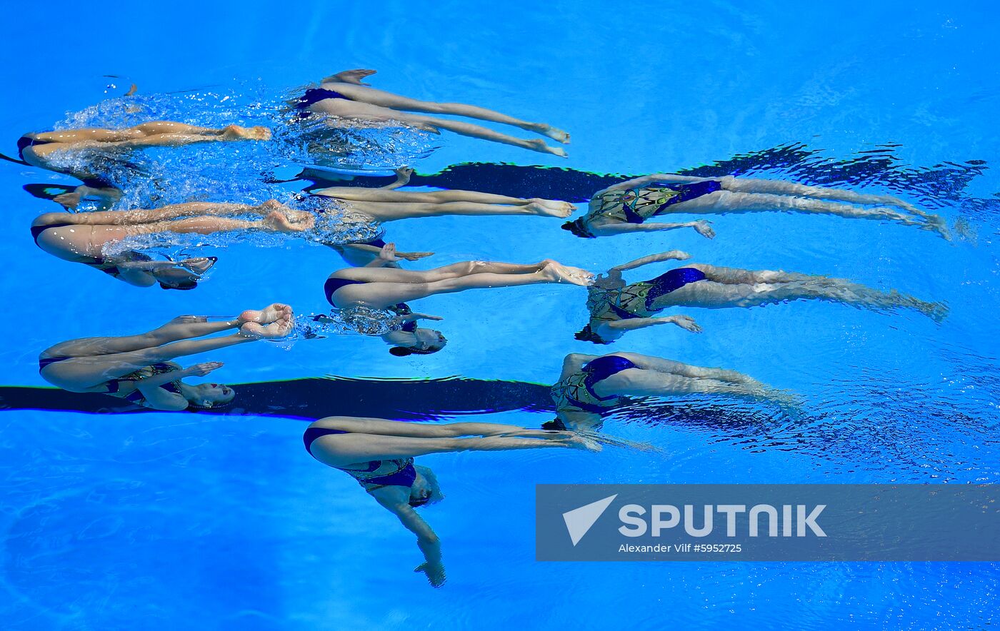 South Korea Aquatics Worlds Free Combination