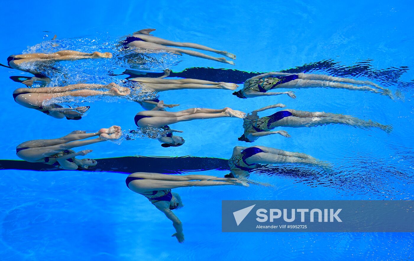 South Korea Aquatics Worlds Free Combination