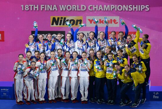 South Korea Aquatics Worlds Free Combination