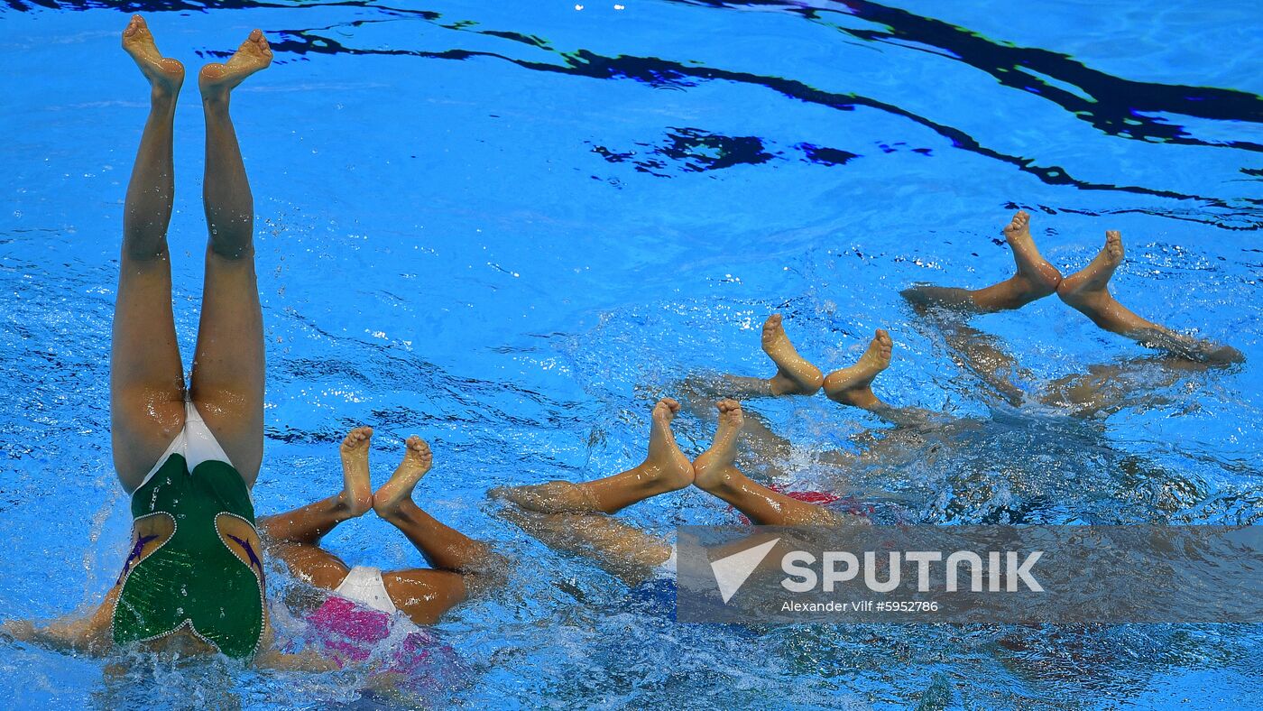 South Korea Aquatics Worlds Free Combination
