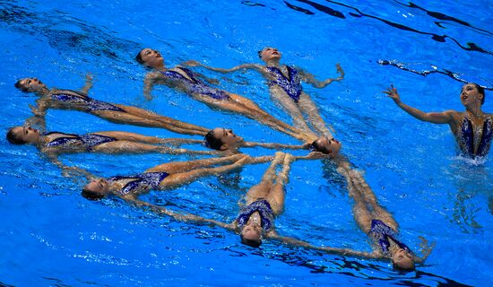 South Korea Aquatics Worlds Free Combination