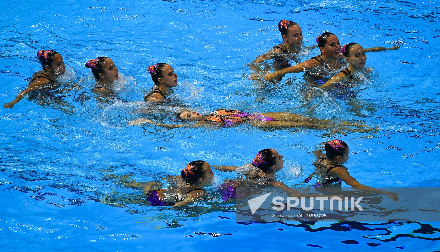 South Korea Aquatics Worlds Free Combination