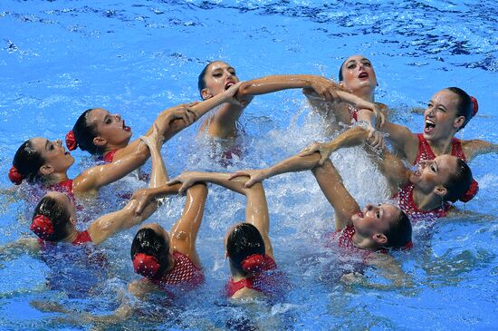 South Korea Aquatics Worlds Free Combination