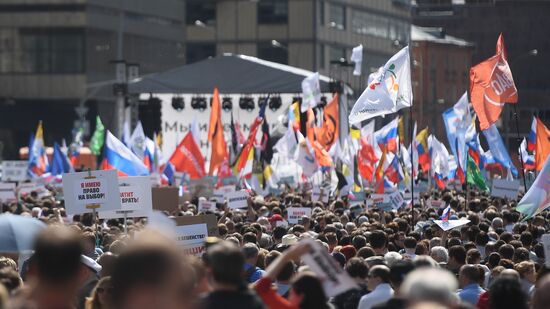Russia Moscow Parliament Elections Protests