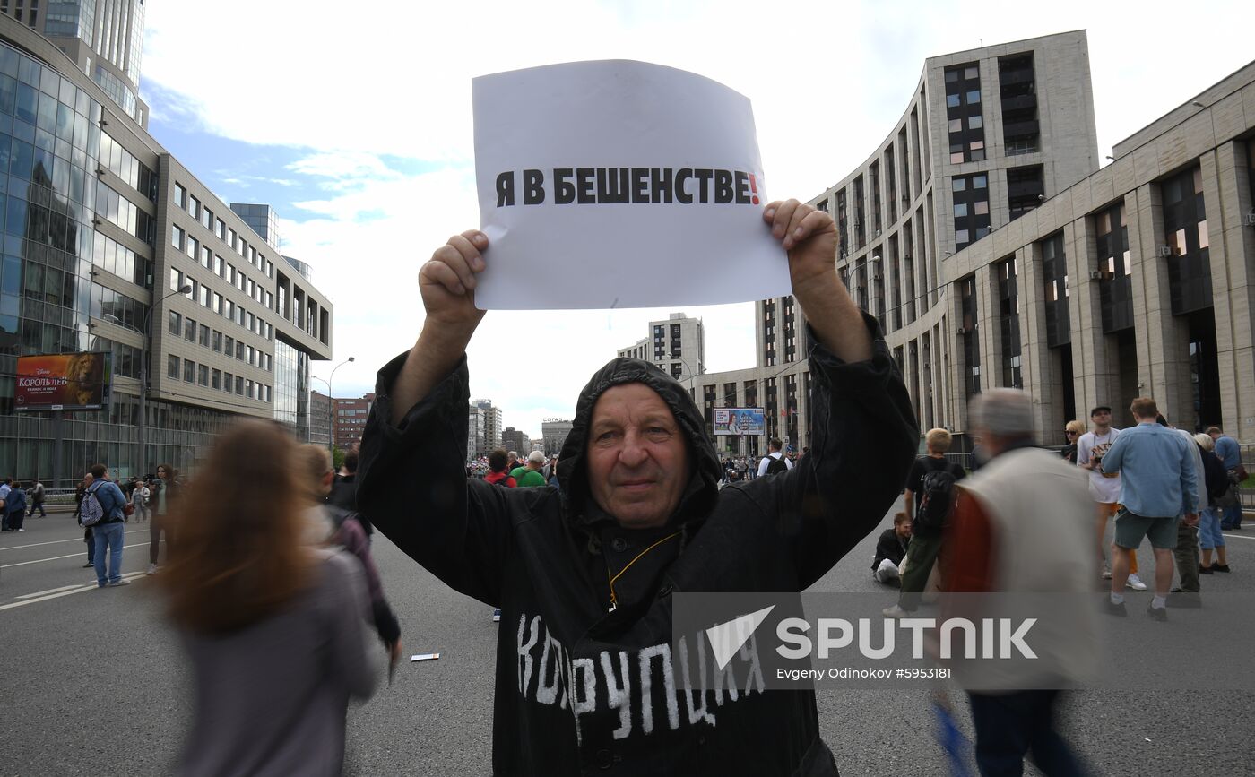 Russia Moscow Parliament Elections Protests