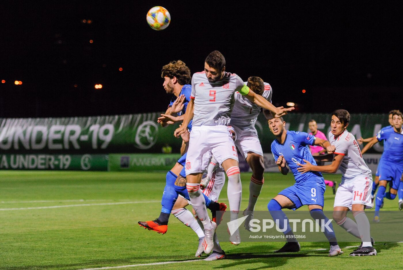Armenia Soccer U19 Euro Spain - Italy   