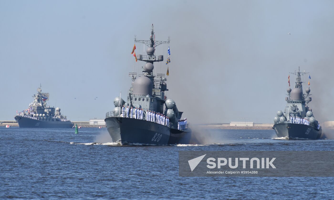 Russia Navy Day Parade Rehearsal