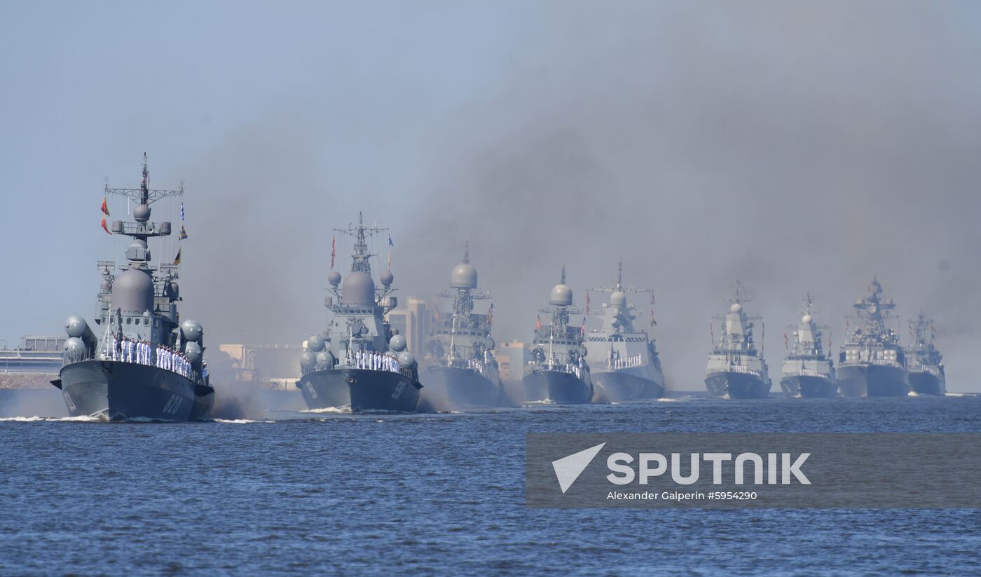 Russia Navy Day Parade Rehearsal